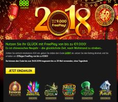 888 Casino spendiert 9.000€ Free Play