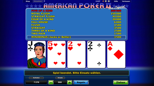 american-poker-ii novoline spiel