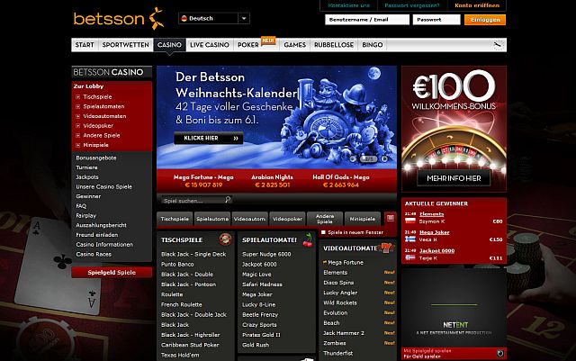 Sicher spielen im Betsson Casino