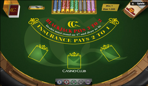 blackjack im casino club spielen