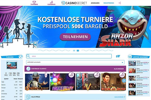 Casino Secret Startseite