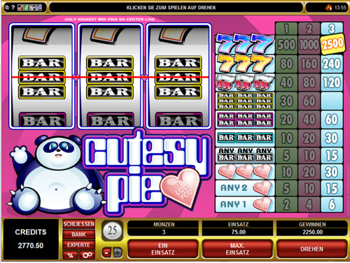 cutesy pie online slot im spinpalace casino