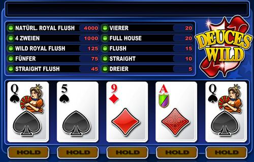 deuceswild video poker im casino club