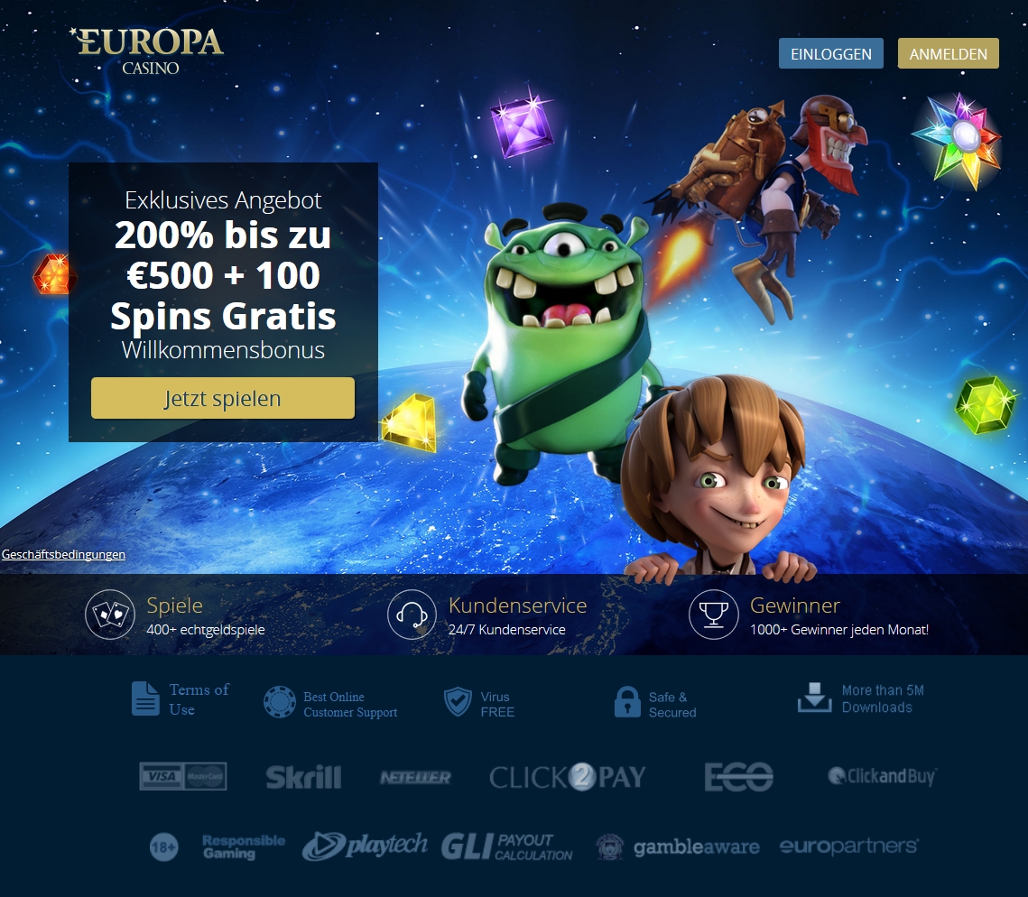 Europacasino Angebot