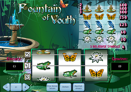 fountain of youth slot im william hill online casino