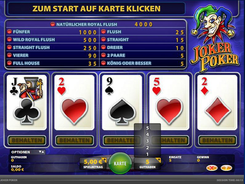 joker poker casino spiel im casino club