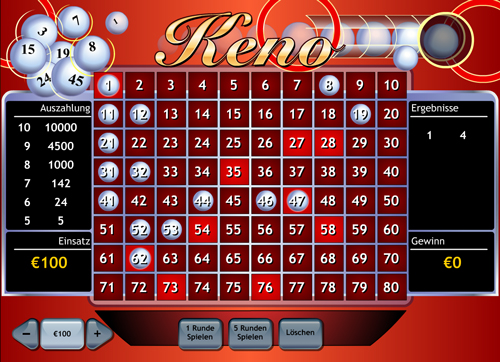 keno im winner casino spielen