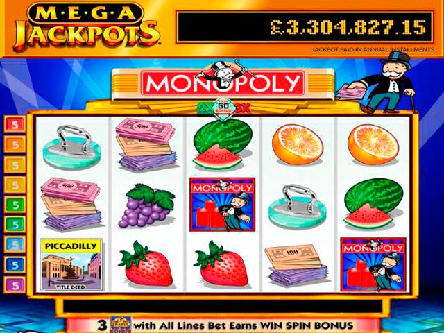 Mega Jackpots Monopoly