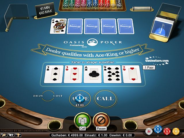 Oasis Poker gratis spielen
