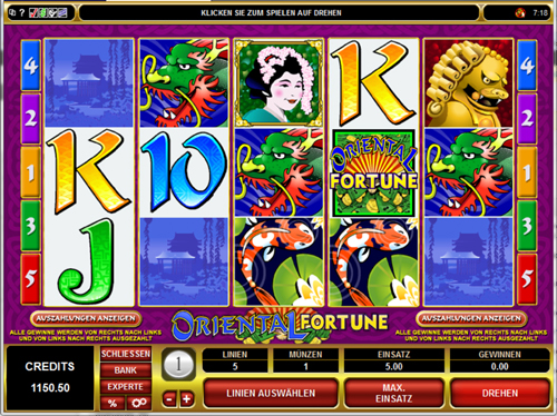 oriental fortund online slot im spinpalace casino