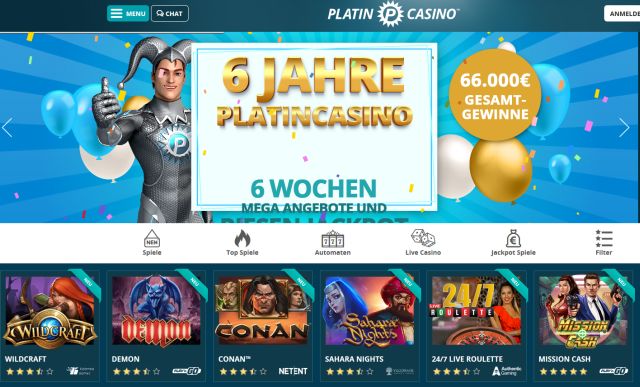 Platincasino Startseite