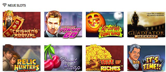 Slotsmillion Spiele