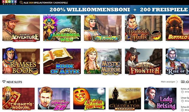 Slotsmillion Startseite