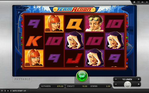 team-action online slot