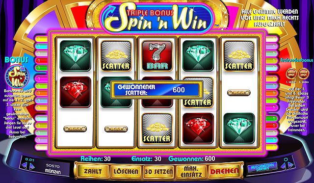 Triple Bonus Spin n Win spielen