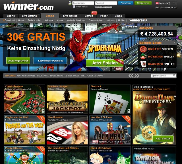 Online casino winner